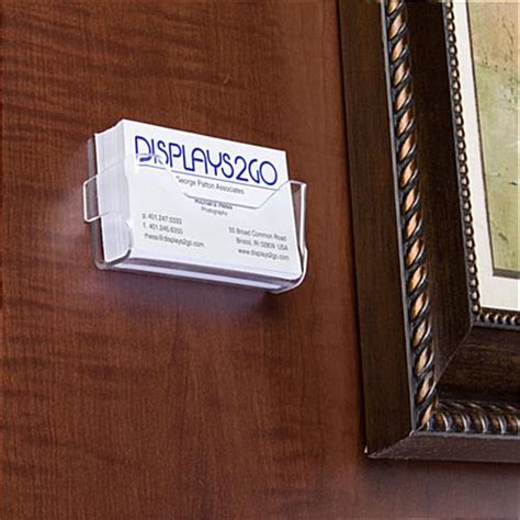 wall mount business card holder single